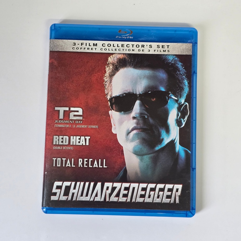 Schwarzenegger 3-Film Collector Set Blu-ray T2 Red Heat Total Recall Action